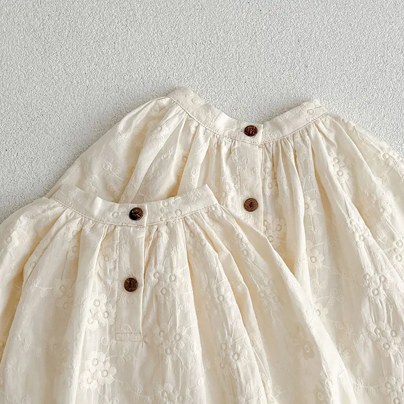 Autumn Sweet Kids Baby Girls Long Sleeve Sisters Dress Infant Kids Baby Girls Embroidery Princess Clothes Rompers