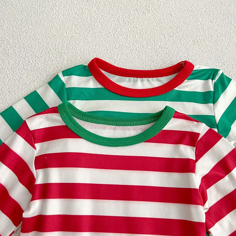 Autumn Kids Baby Boys Girls Long Sleeve Stripe T-shirt + Pants Clothing Sets Baby Boys Girls Pajamas Children's Clothes Suit