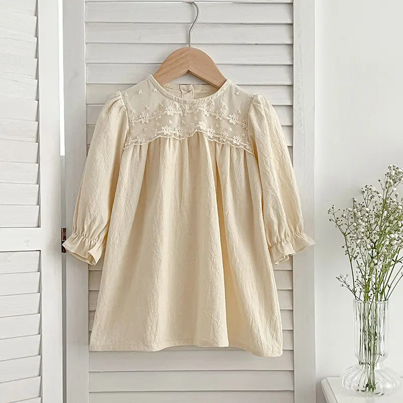 Family Sister Matching Dress Outfit Autumn Baby Girls Clothes Long Sleeve Flower Lace Girl Dress Baby Romper Princess Dresses