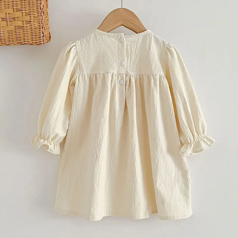 Spring Autumn Kids Baby Girls Long Sleeve Sweet Lace Princess Dress New Kids Baby Girls Dress Children Clothes Dress