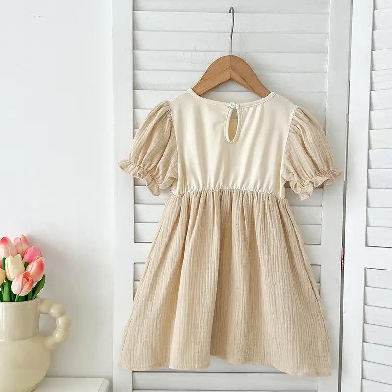 Toddler Girl Dresses 0-6Yrs Baby Princess Girl Dress Children Outfits Birthday Party Patchwork Kids Clothes Infant Baby Clothes