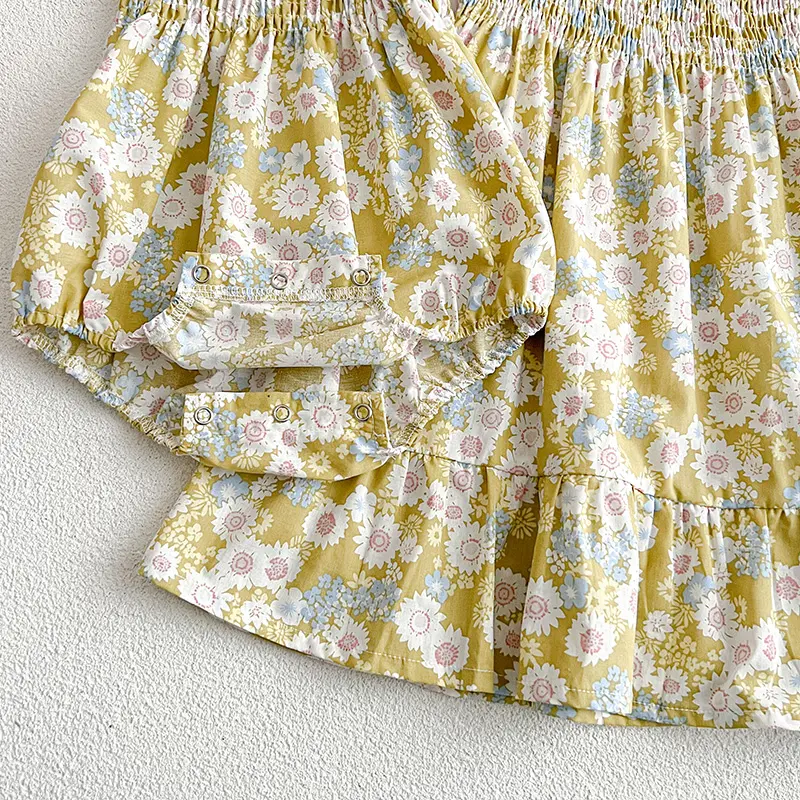 2024 Sister Baby Girl Clothes Girls Dress Summer New Baby Girls Summer Suspender Dresses Sleeveless Sister Flower Princess Dress