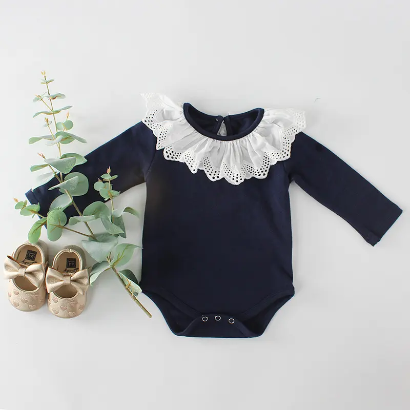 Autumn Baby Girl Romper Long Sleeve Clothes Girls Lace Clothing Newborn Baby Rompers For Girls Jumpsuit Cotton Baby Boys Romper