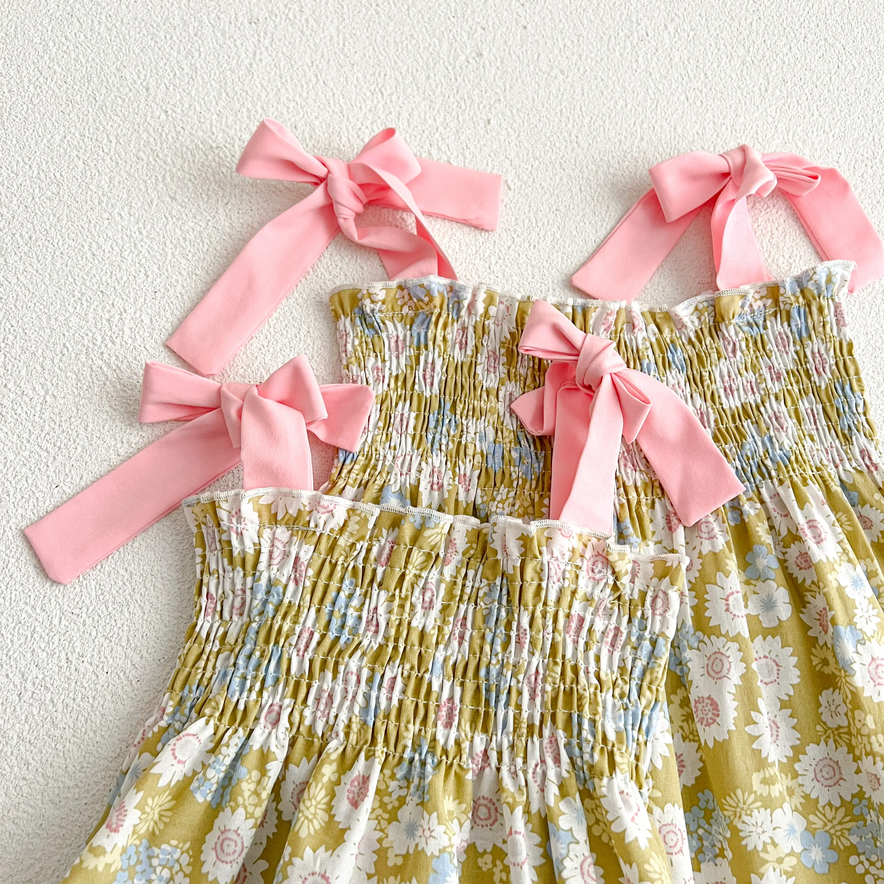 1-6Yrs Baby Girl Dress Children Fashion Dress Summer Cotton Thin Girl Style Slip Dress Children's Floral Dress Toddler Clothing