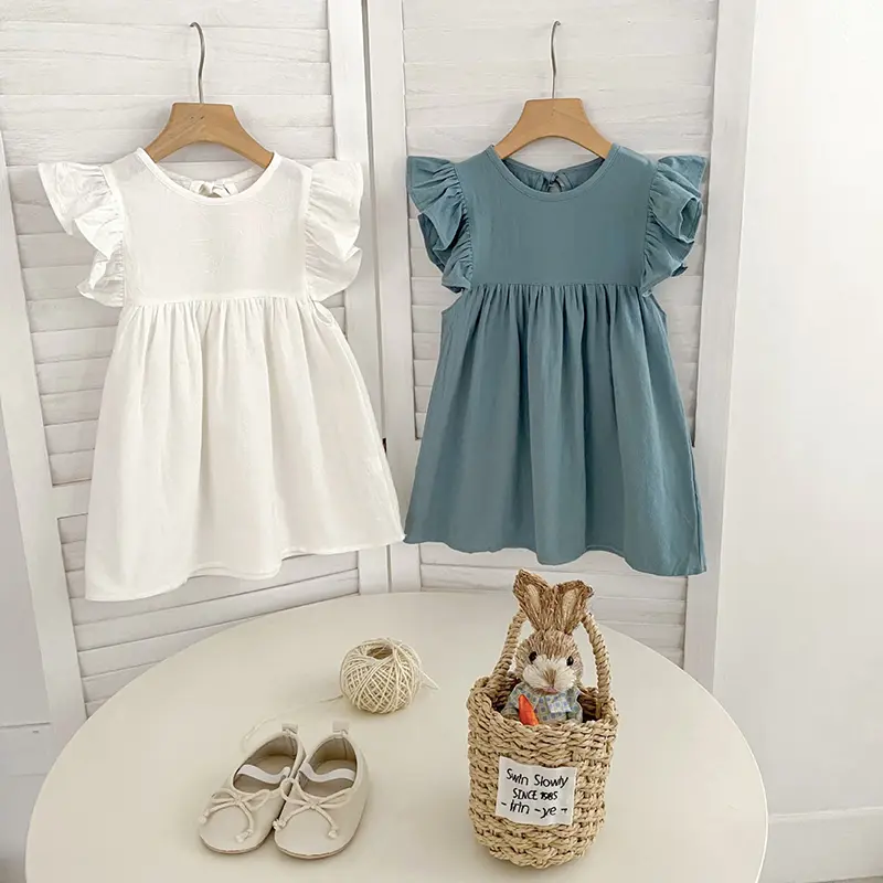 2025 New Summer Girls Dress Strap Plaid Casual Dresses Sleeveless Party Princess Dress Cute Children's Baby Kids Girls Clothing
