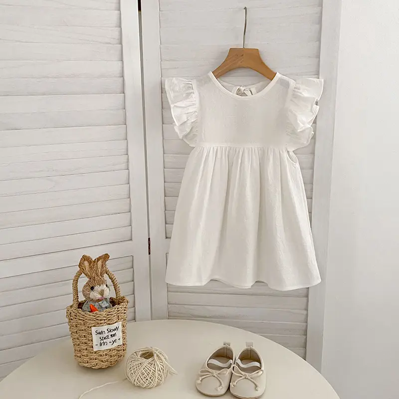 2025 New Summer Girls Dress Strap Plaid Casual Dresses Sleeveless Party Princess Dress Cute Children's Baby Kids Girls Clothing