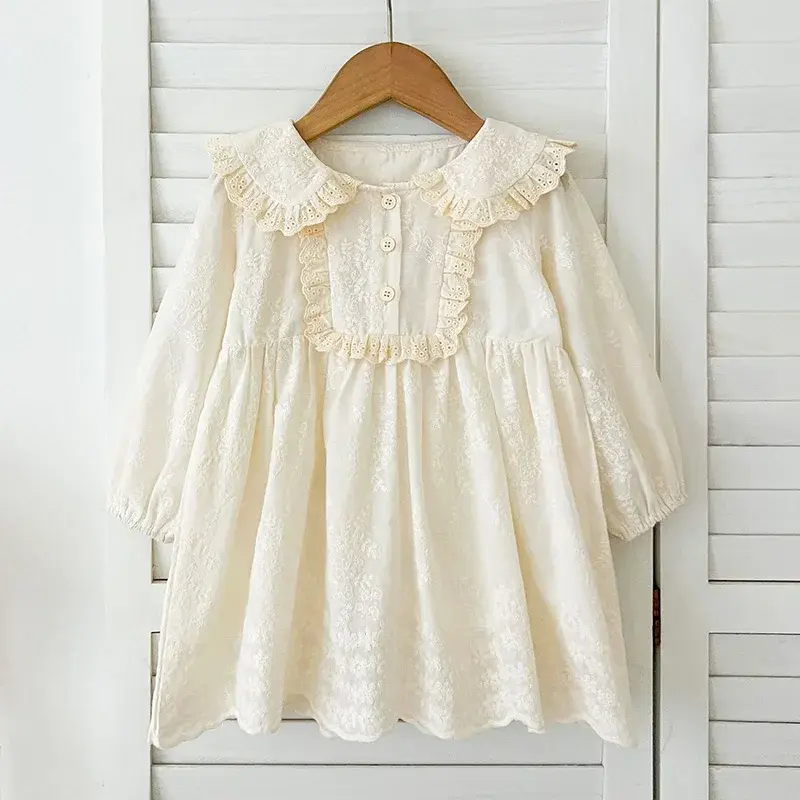 Spring Baby Girl Princess Dress Children Outfits Sweet Lace Clothes Autumn Kids Toddler Girl Dresses Infant Baby Clothes 0-6Yrs