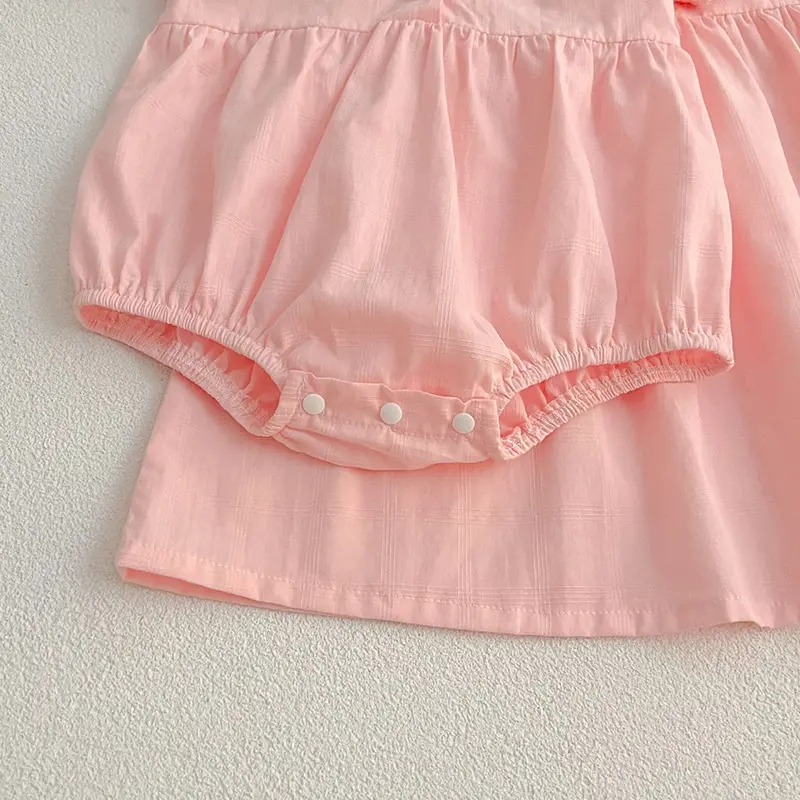Summer New Kids Baby Girls Short Sleeve Sisters Embroider Dress Infant Rompers Kids Baby Girls Sweet Princess Clothes Rompers