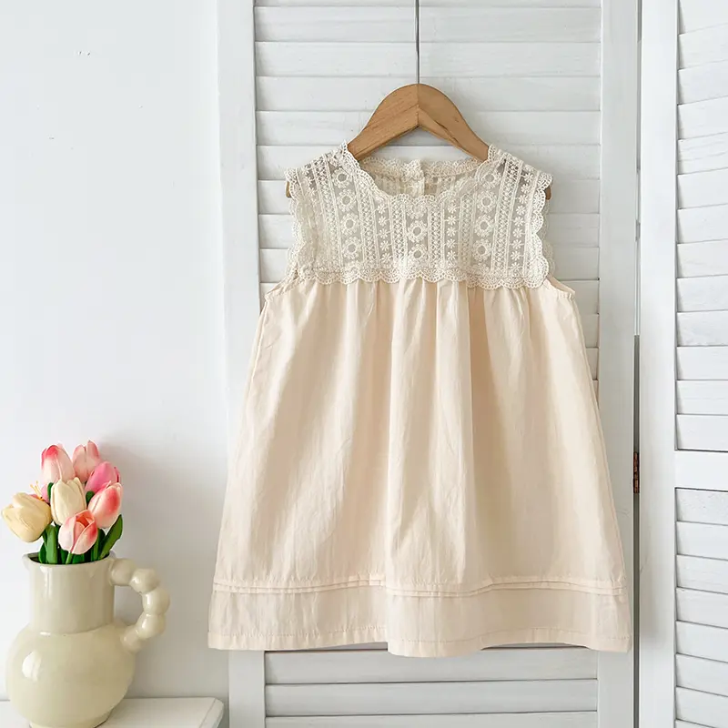 New Summer Sisters Clothes Dress Toddler Baby Bodysuits Kids Party Dress Short Sleeved Cotton Mesh Splicing Girls Princess Dress