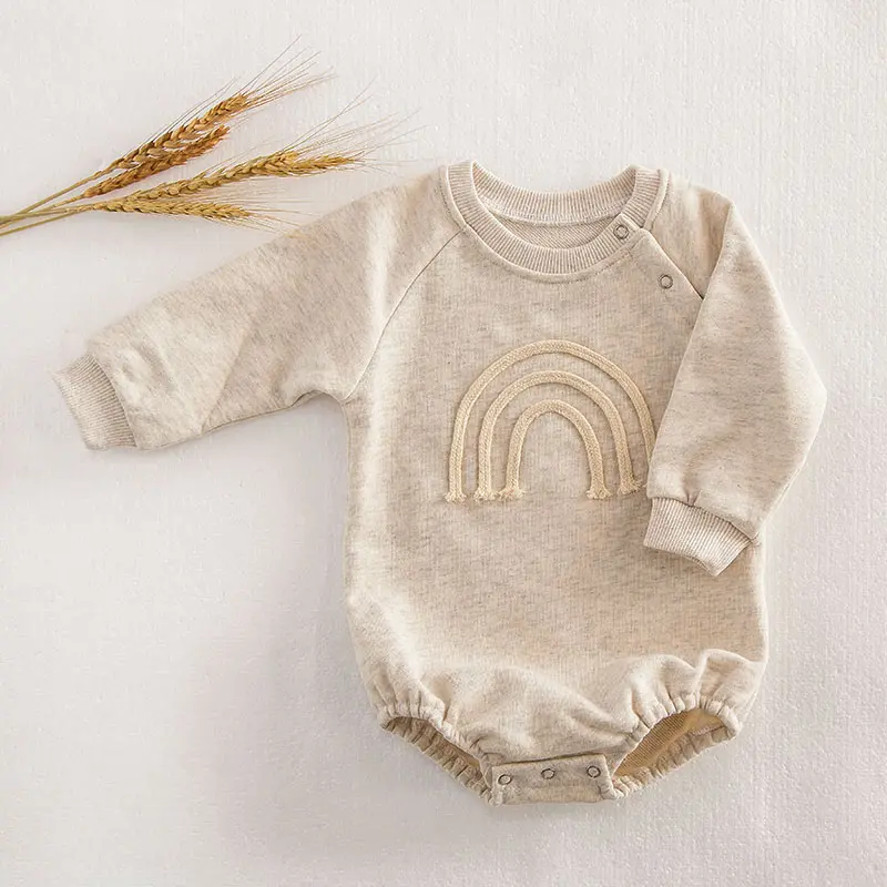 Casual Baby Boys Girls Rompers Long Sleeve Jumpsuit Clothes Boys Girls Rompers Spring Kids Baby Boy Girl Clothes Rompers