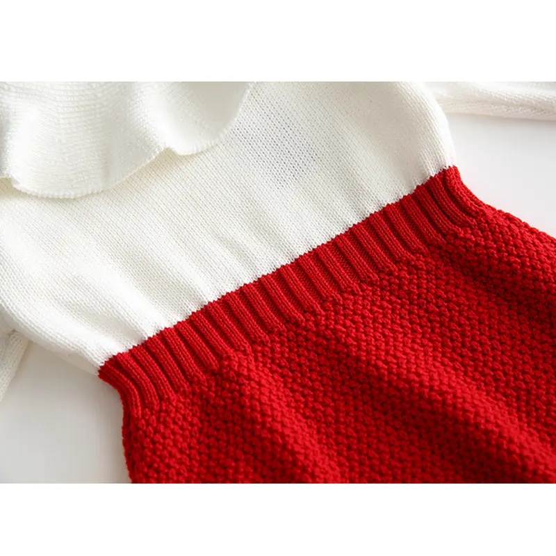 Newborn 2025 Kids Romper Baby Girl Long Sleeve Knitting Romper Girls Patchwork Jumpsuit Clothes Spring Autumn Outfit
