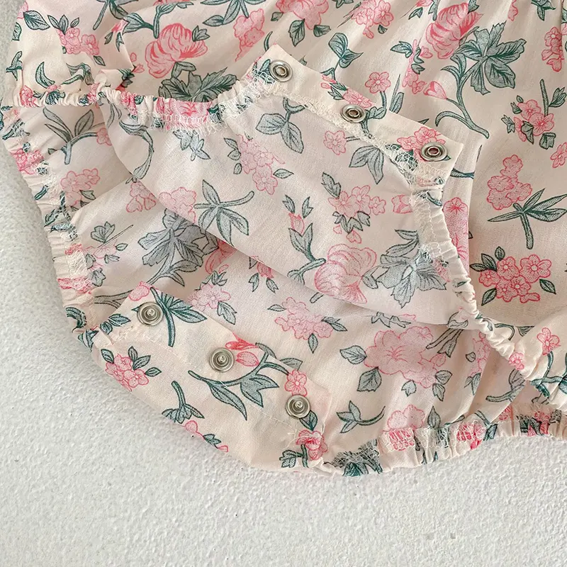 Spring Newborn Kids Baby Girls Long Sleeve Sweet Printing Princess Rompers Autumn New Infant Kids Baby Girls Rompers Clothes