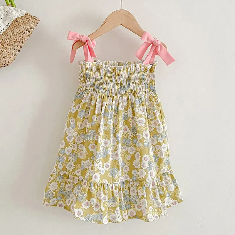 Summer Newborn Sweet Baby Girls Printing Jumpsuit Toddler Baby Girls Sleeveless Kids Princess Dress Girls Sister Clothes