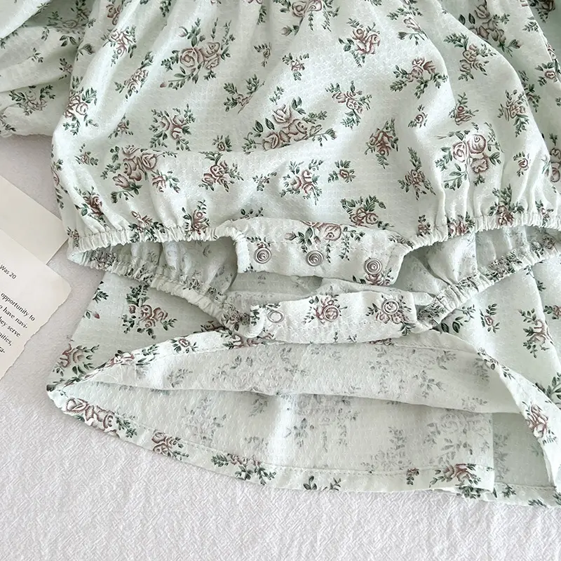 New Newborn Kids Baby Girls Long Sleeve Sweet Printing Princess Rompers Spring Autumn Infant Kids Baby Girls Rompers Clothes