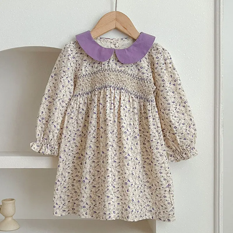 Spring Kids Baby Girls Long Sleeve Sweet Printing Princess Dress New Autumn Kids Baby Girls Dress Children Clothes Dress