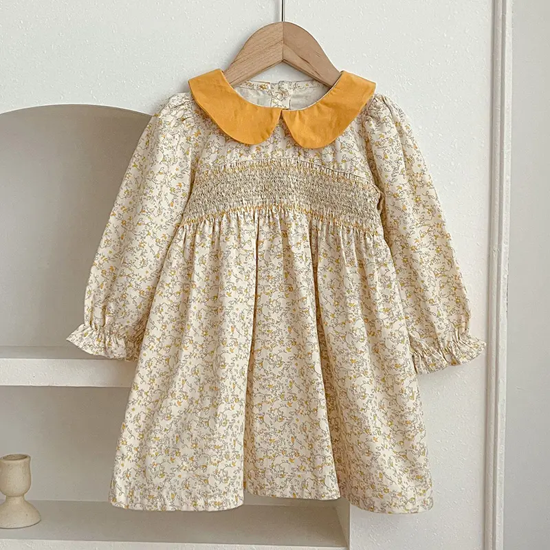 Spring Kids Baby Girls Long Sleeve Sweet Printing Princess Dress New Autumn Kids Baby Girls Dress Children Clothes Dress