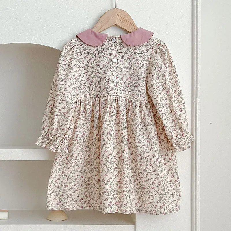 Spring Kids Baby Girls Long Sleeve Sweet Printing Princess Dress New Autumn Kids Baby Girls Dress Children Clothes Dress
