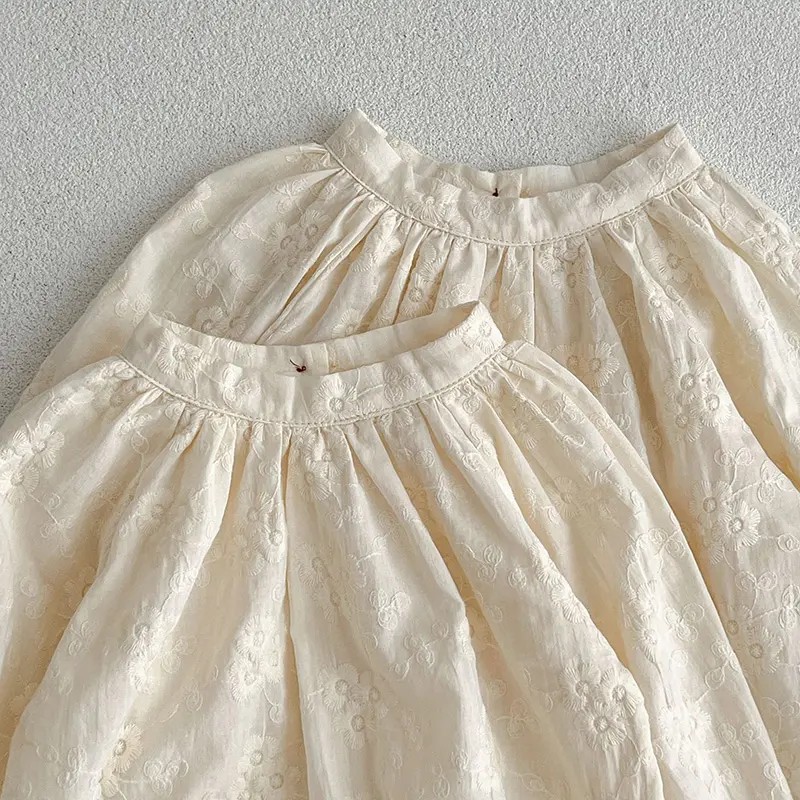 Spring Kids Baby Girls Long Sleeve Sweet Embroidery Princess Dress New Autumn Kids Baby Girls Dress Children Clothes Dress
