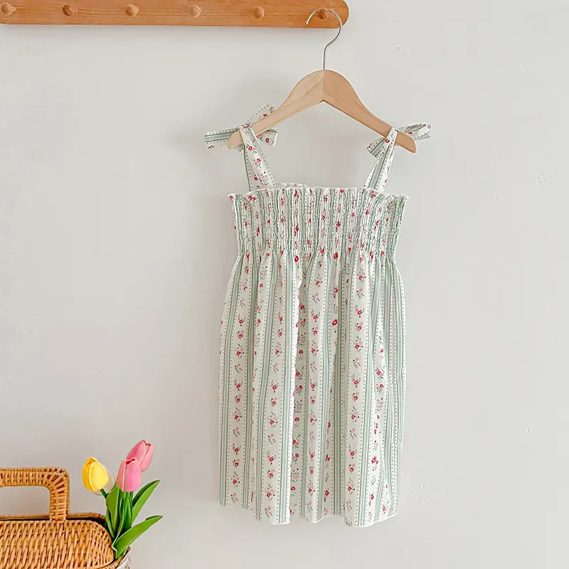 Sister Dress Summer Newborn Sweet Baby Girls Jumpsuit Toddler Baby Girls Sleeveless Flower Print Princess Dress Sister Clothes