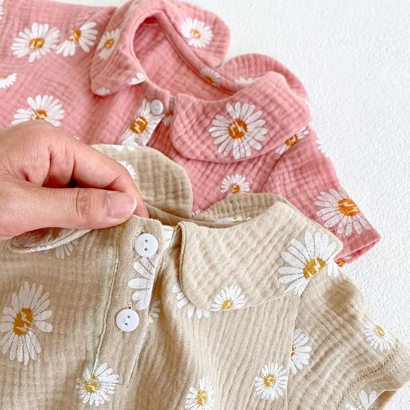 Ysubest Summer Infant Kids Baby Girls Short Sleeve Daisy Printing T-shirt+Shorts Clothing Sets Newborn Baby Girls Suits Clothes