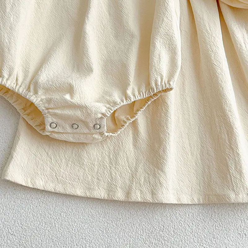 Spring Infant Kids Baby Girls Long Sleeve Solid Color Sisters Dress Autumn Newborn Baby Girls Lace Clothes Rompers