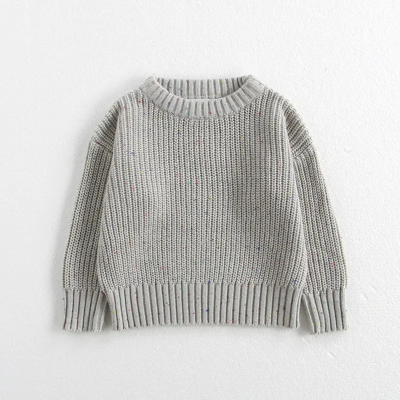 0-6Yrs Baby Boys Sweaters Spring Autumn Children Solid Color Basic Warm Knit Sweater Kids Girls Baby Pullover Sweaters Clothes