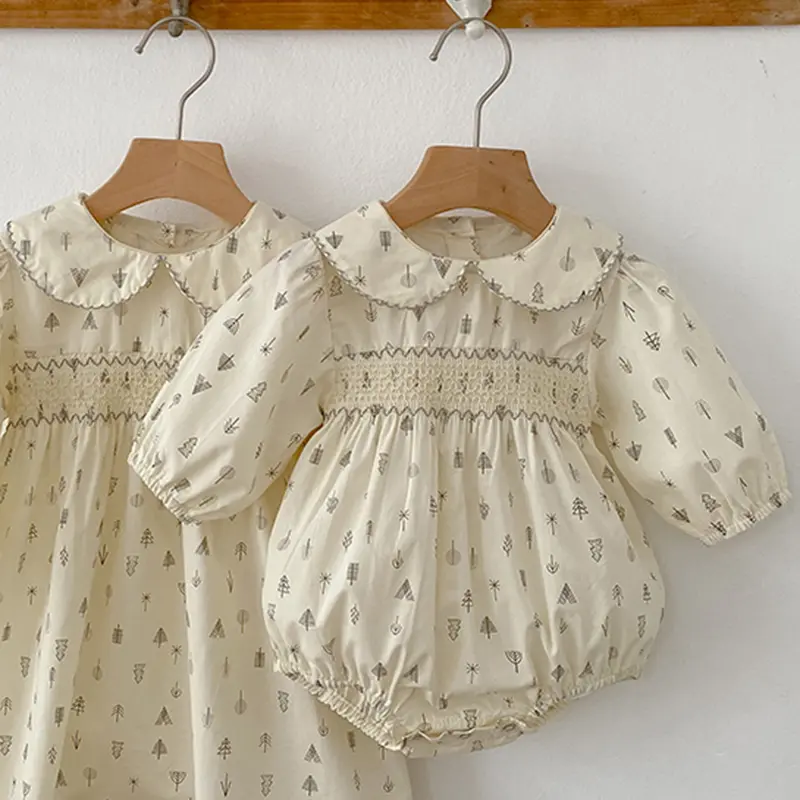 New Autumn Infant Kid Baby Girls Rompers Newborn Kids Baby Girls Rompers Long Sleeve Sweet Print Princess Rompers Cotton Clothes