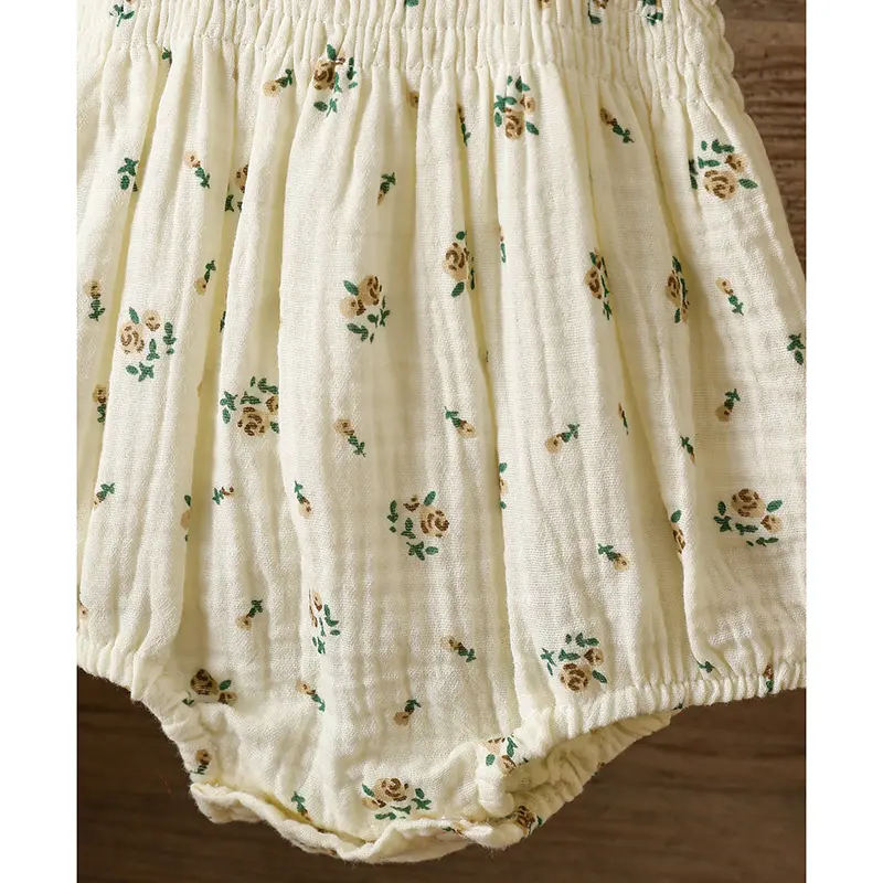 Summer  Infant Girls Cotton Floral Infant Newborn Baby Girls Bodysuit Active Floral Babe Camisole One Piece Baby Girls Clothes