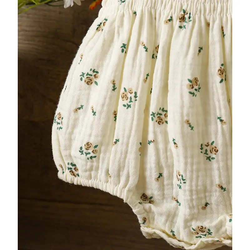 Summer  Infant Girls Cotton Floral Infant Newborn Baby Girls Bodysuit Active Floral Babe Camisole One Piece Baby Girls Clothes