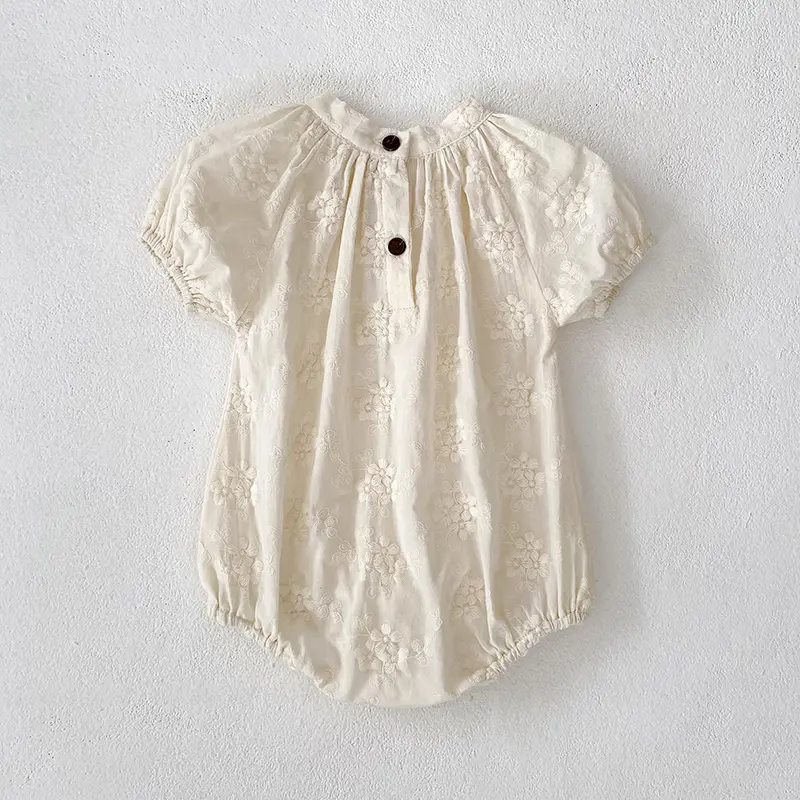 0-3Yrs Summer Baby Clothes Newborn Girls Rompers Cotton Embroidery Baby Girls Bodysuit Infant Girls Outfits Girl Bodysuit Korean
