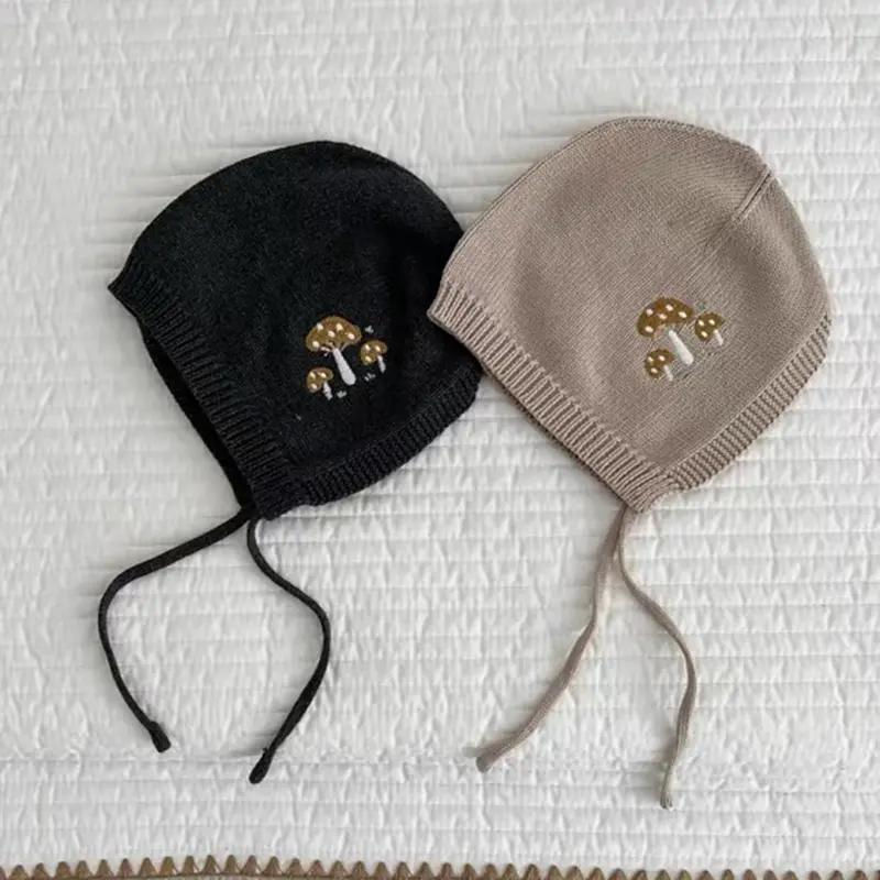 New Autumn Infant Romper Baby Girls Knitted Jumpsuit+Hat Sleeveless Embroidery Toddler Baby Girl Knitting Romper Baby Clothing
