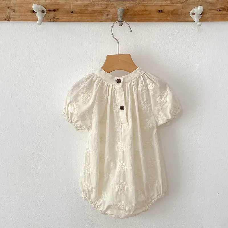 0-3Yrs Summer Baby Clothes Newborn Girls Rompers Cotton Embroidery Baby Girls Bodysuit Infant Girls Outfits Girl Bodysuit Korean