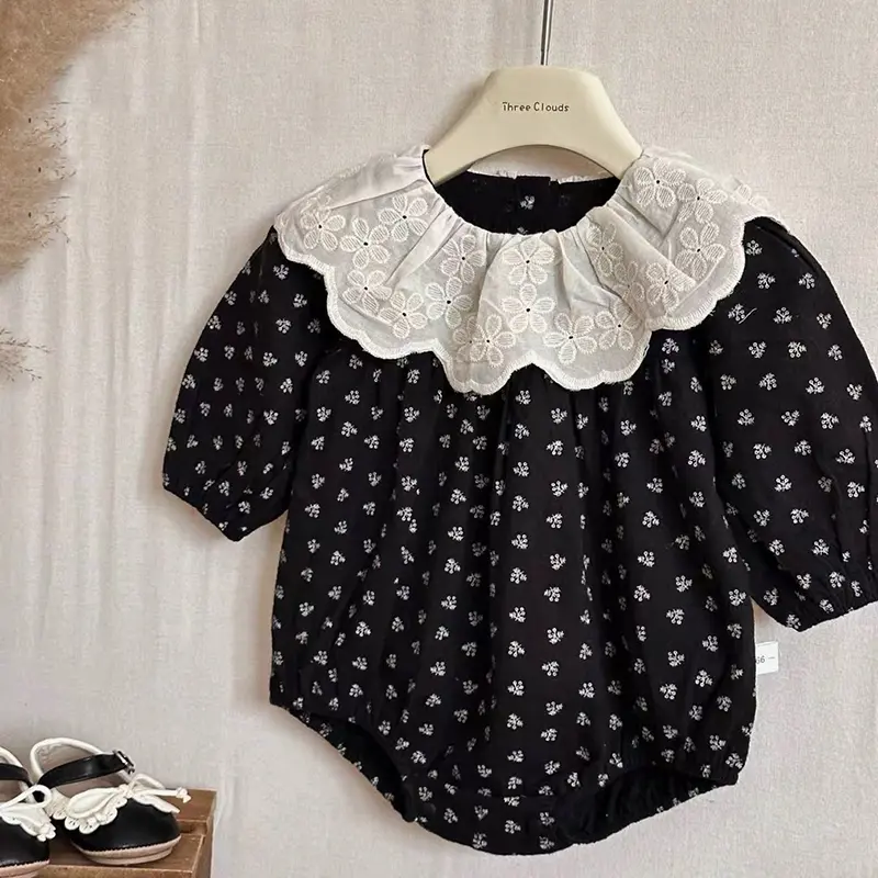 0-24M Newborn Infant Baby Girls Romper Baby Girl Bodysuits Long Sleeve Cotton Baby Clothes Flowers Cute Fashion Baby Clothing