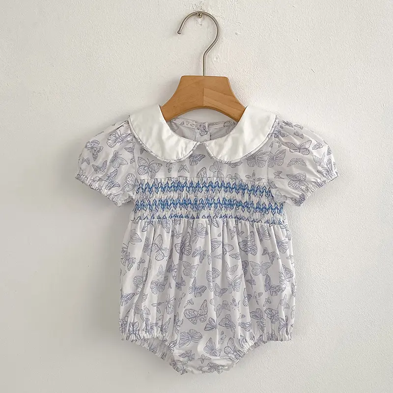 Sisters Dress Girls Sweet Dress Summer Children's Blue Bow Casual Dress Baby Clothes Sweet Elegant Temperament Princess Dress