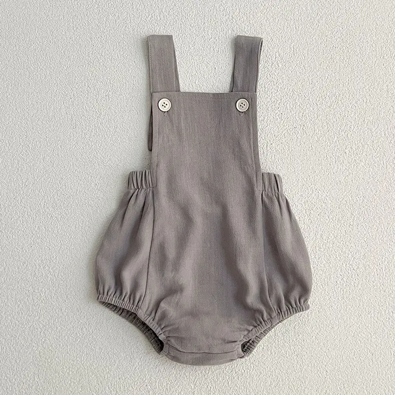 Summer Newborn Kids Baby Girls Boys Rompers Infant Kids Baby Boys Girls Sleeveless Solid Color Rompers Clothes