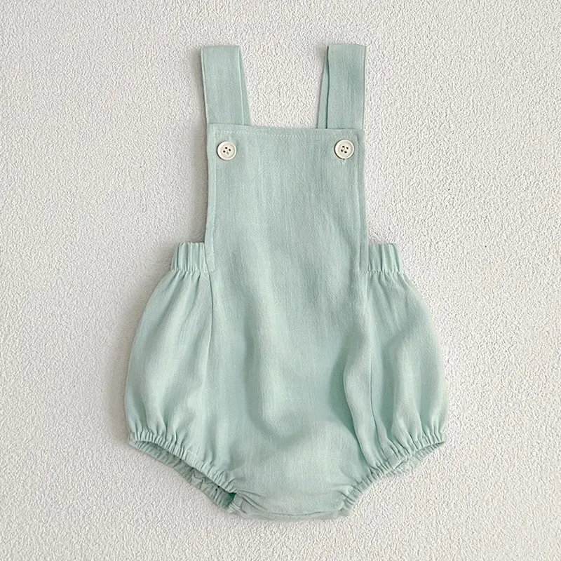 Summer Newborn Kids Baby Girls Boys Rompers Infant Kids Baby Boys Girls Sleeveless Solid Color Rompers Clothes