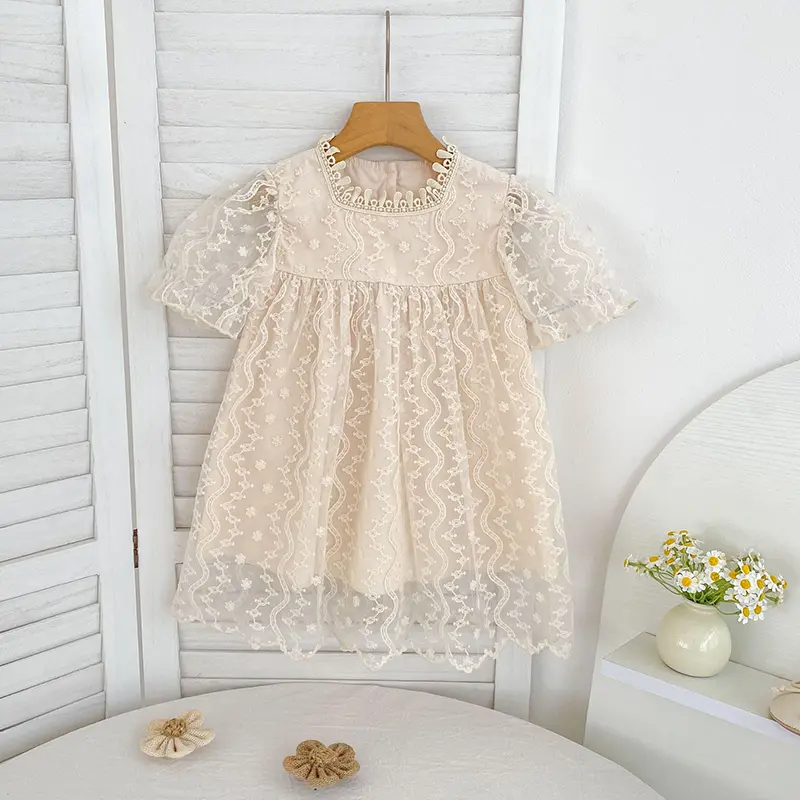 New Sisters Dress Toddler Baby Girls Lace Princess Dresses Summer Girl Baby Suit Infant Children Cotton Sisters Twins Clothing