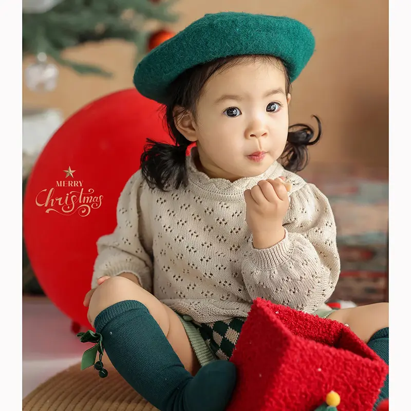 Autumn Children Baby Loose Sweater Knit Winter Hollowed Out Baby Girl Clothes Round Neck Kids Toddler Girl Pullover Baby Outer