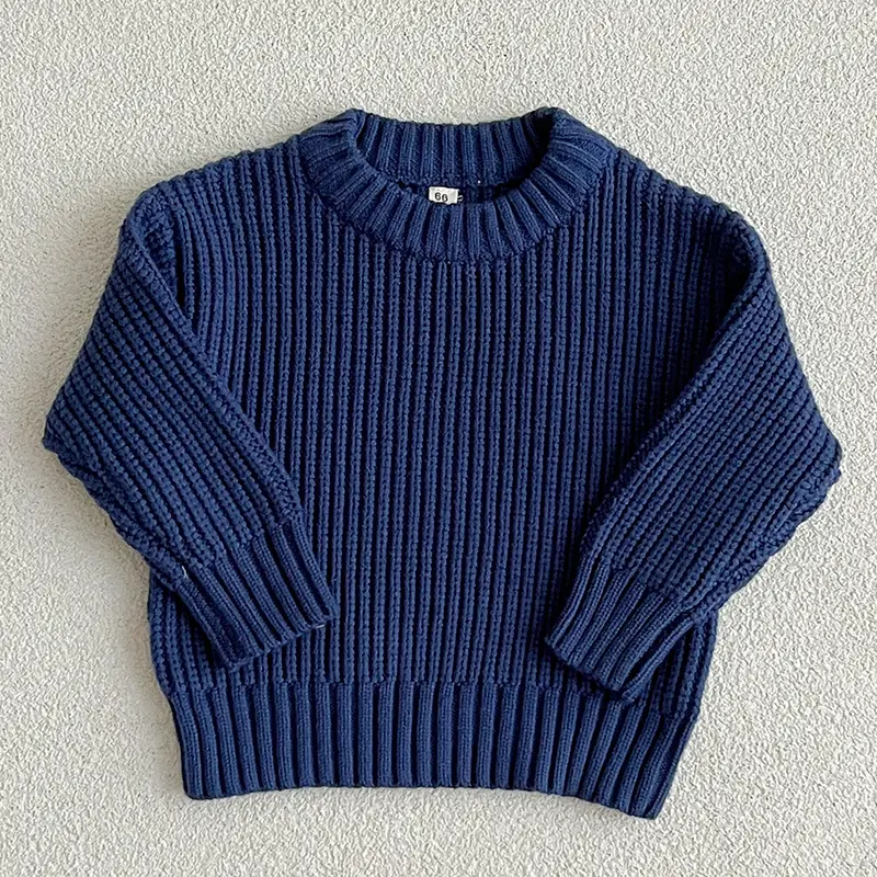 Autum Children Baby Loose Sweater Knitted Winter Baby Boy Girl Clothes Round Neck Kid Toddler Girl Boy Pullover Baby Outerwear