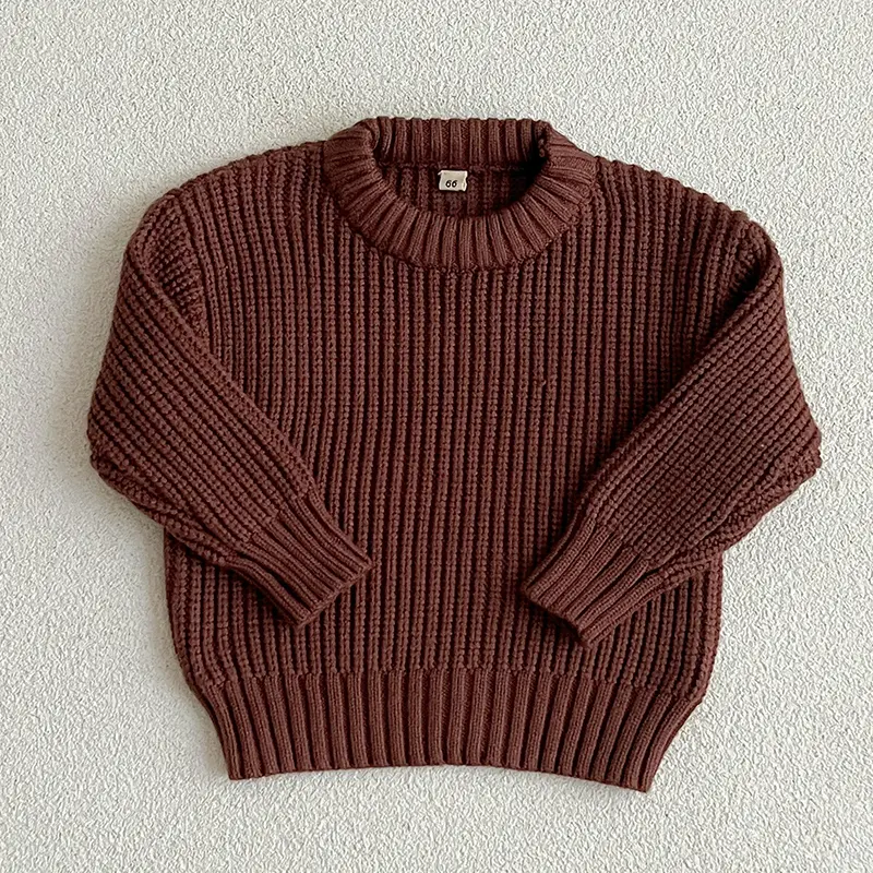 Autum Children Baby Loose Sweater Knitted Winter Baby Boy Girl Clothes Round Neck Kid Toddler Girl Boy Pullover Baby Outerwear
