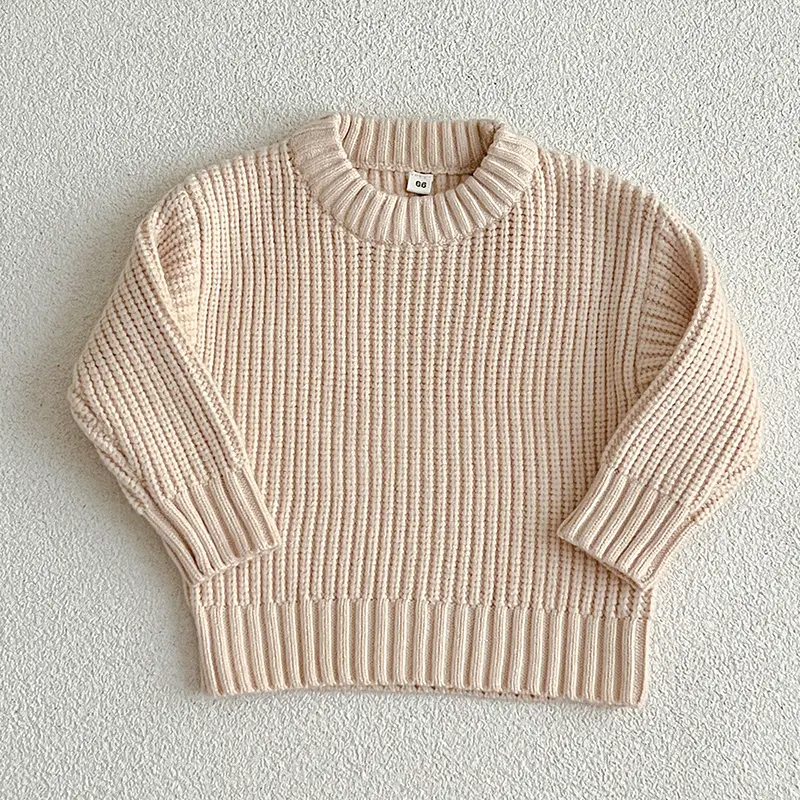 Autum Children Baby Loose Sweater Knitted Winter Baby Boy Girl Clothes Round Neck Kid Toddler Girl Boy Pullover Baby Outerwear