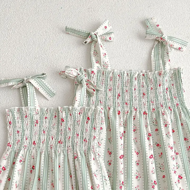2025 New Toddler Baby Girls Jumpsuit Summer 0-24M Children Clothes Sleeveless Cotton Floral Printing Newborn Baby Girl Romper