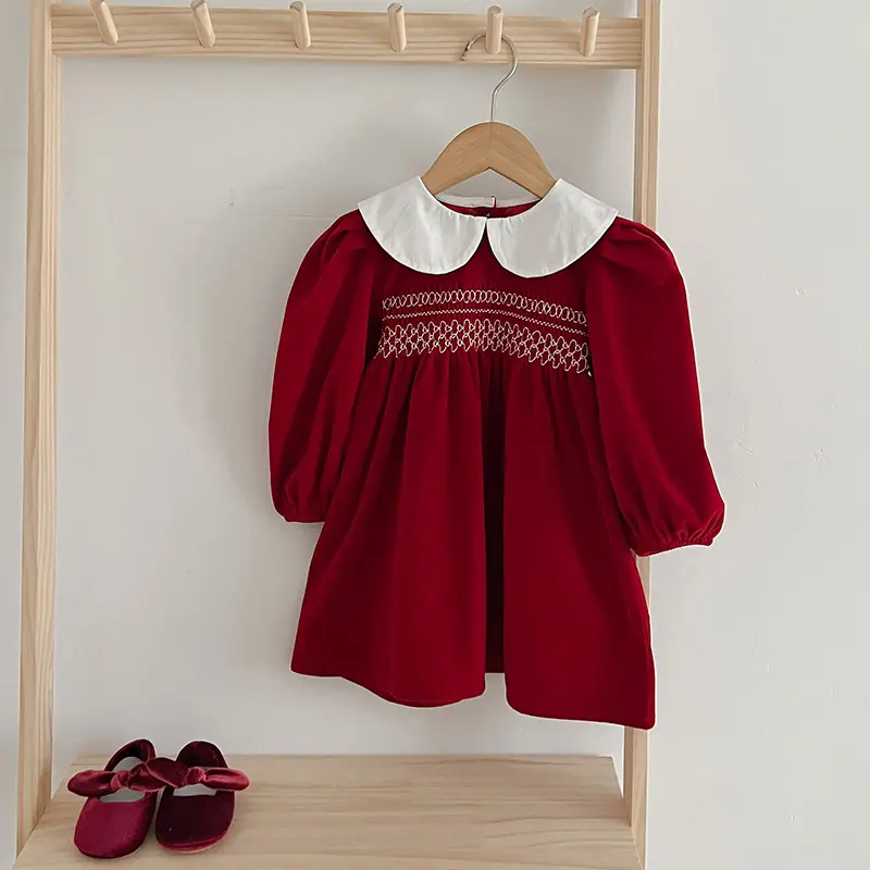 Toddler Christmas Dress 1-6Yrs New Year's Girl Dress Girls Kids Child Red Dresses Baby Girl Xmas Party Princess Costumes Clothes
