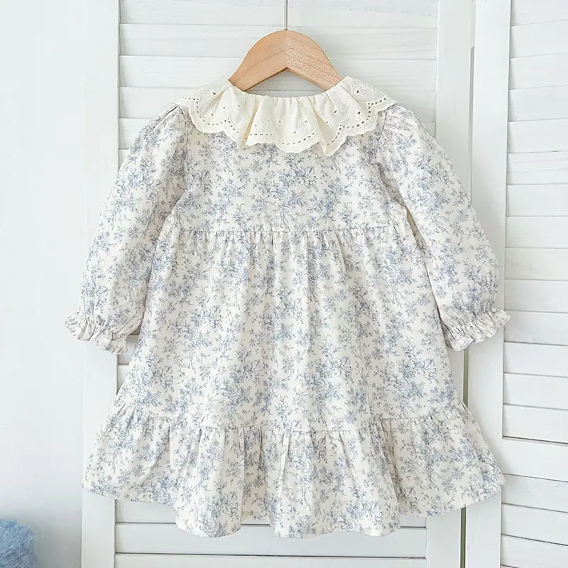0-6Yrs Baby Girl Princess Dress Spring Children Outfits Sweet Embroidery Clothes Kids Toddler Girl Dresses Infant Baby Clothes