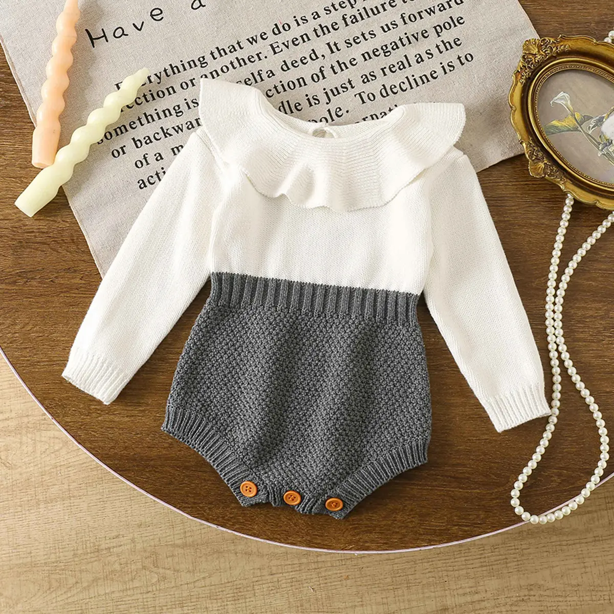 2025 Newborns Knitted Romper Baby Boys Girls Bodysuits Knitted Newborn Spring Autumn Onesie Jumpsuits Toddler Infant Clothes
