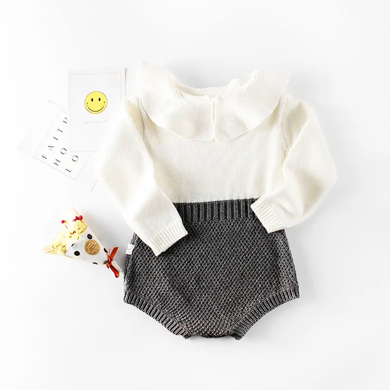 2025 Newborns Knitted Romper Baby Boys Girls Bodysuits Knitted Newborn Spring Autumn Onesie Jumpsuits Toddler Infant Clothes