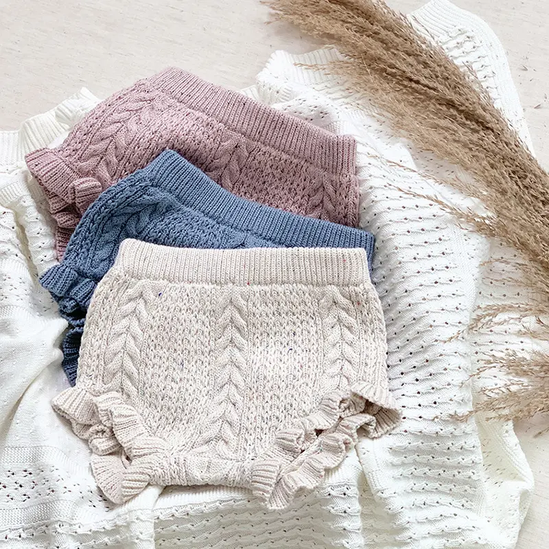 2025 Autumn Kids PP Shorts Baby Boys Girls Knit Short Children's Clothing Casual Baby Boys Girls Shorts Spring Children Short