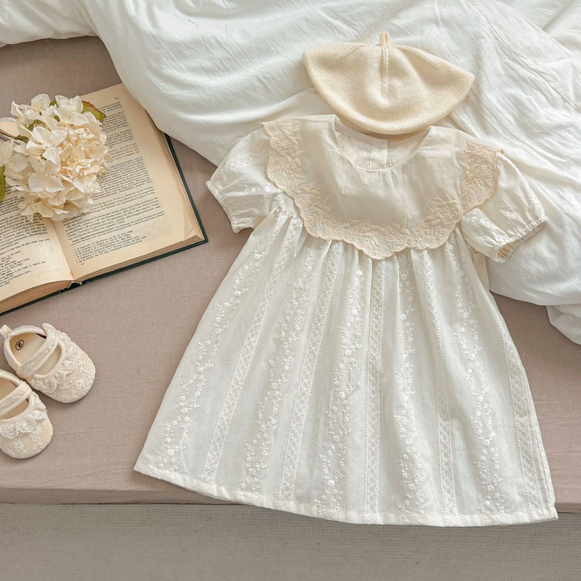 0-6Y Baby Princess Girl Dress Birthday Party Embroidery Clothes Kids Toddler Girl Dresses Infant Baby Clothes Children Outfits