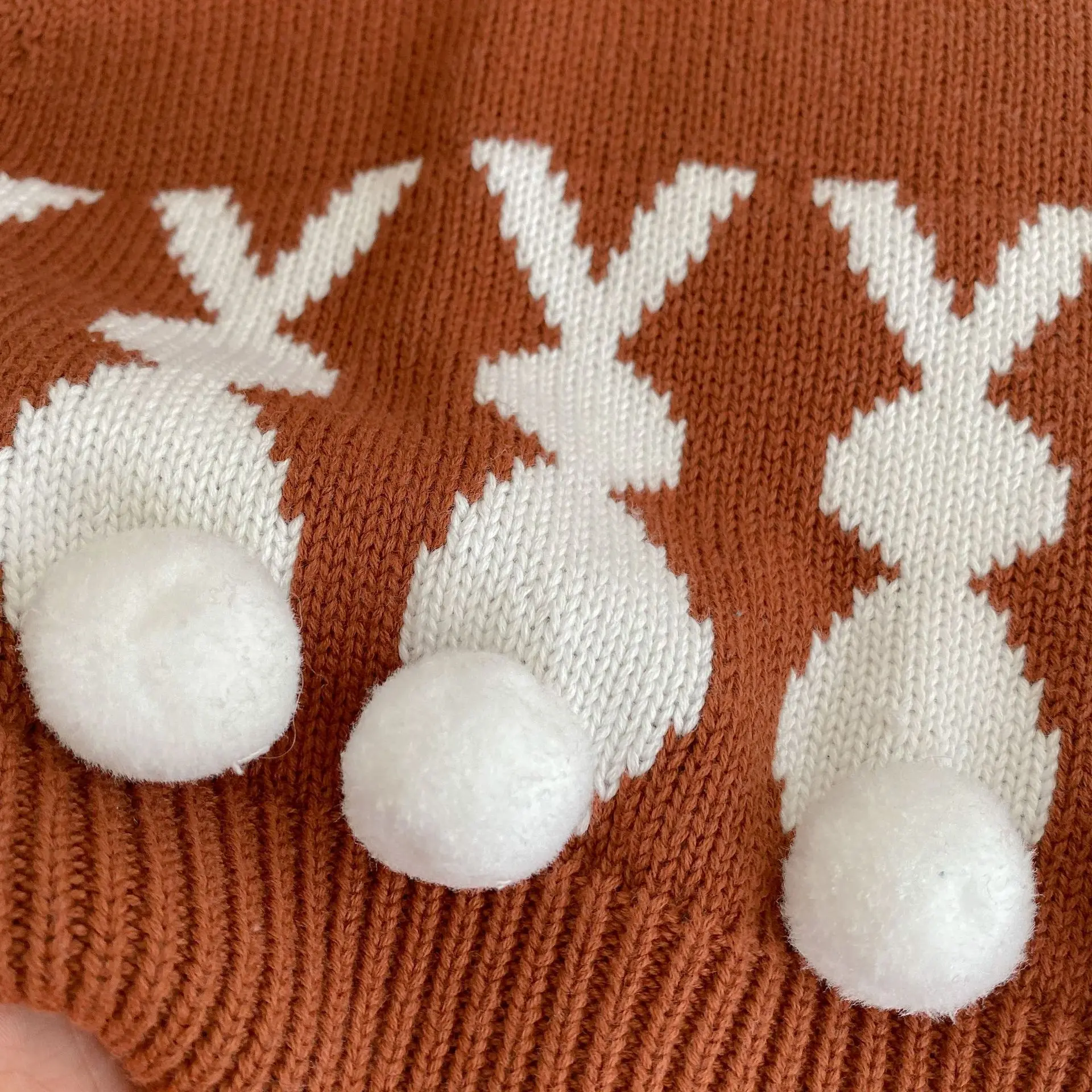 Spring and Autumn New Fashion Single Piece Knitted Vest for Infants and Young Children 0-3 Year Old Baby Girl Cute Rabbit Jacqua