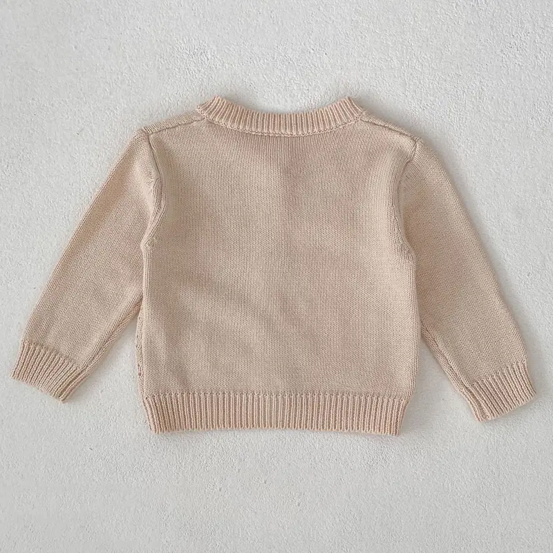 New autumn baby clothing, 0-3 year old girls, flower embroidered cotton cardigan jacket